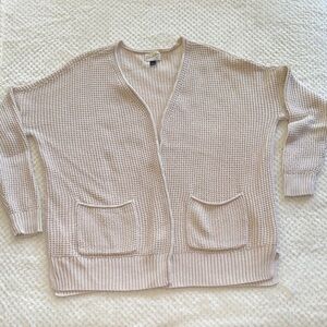 🧥 Women’s Universal Thread Cream Sweater Cardigan – Size L